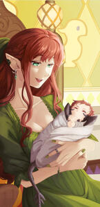 Aislinn and Oiche, by Pomonna